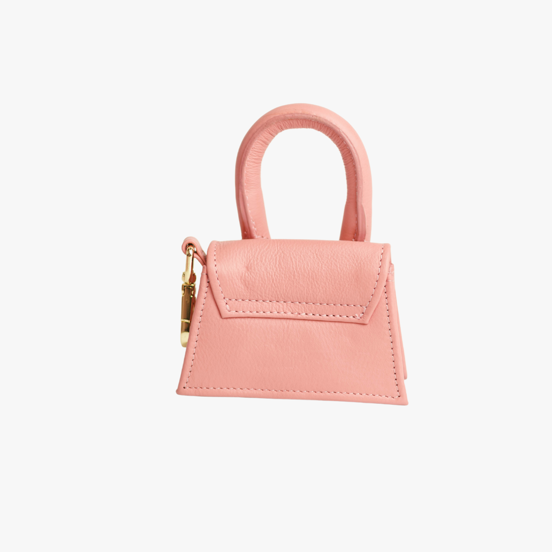 Pink Designer Bag - Treat Bag for Dog Biscuits and Poop Bag Dispenser