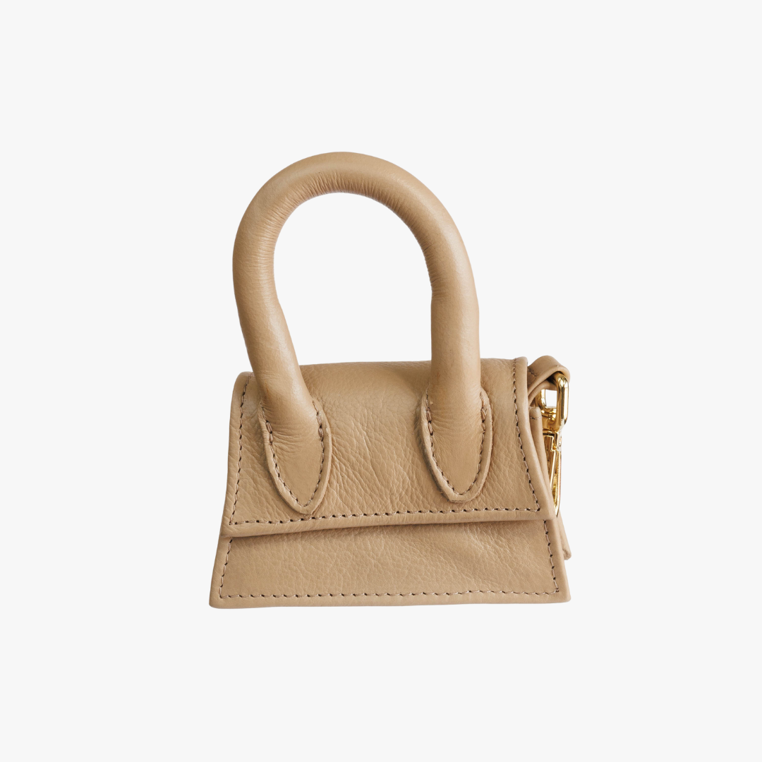 The Dog Musthaves Designer Bag Reward bag for dog treats and poop bag dispenser Sand Taupe