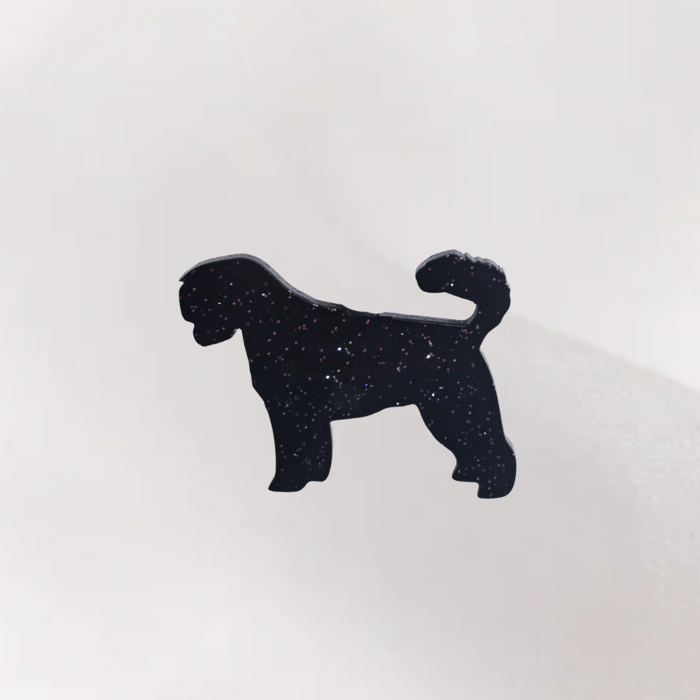 Luxe Glitter Kersthanger Bouvier | The Dog Musthaves