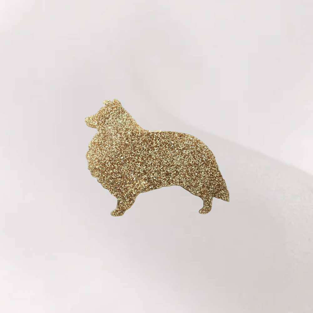 Luxe Glitter Kersthanger Sheltie | The Dog Musthaves