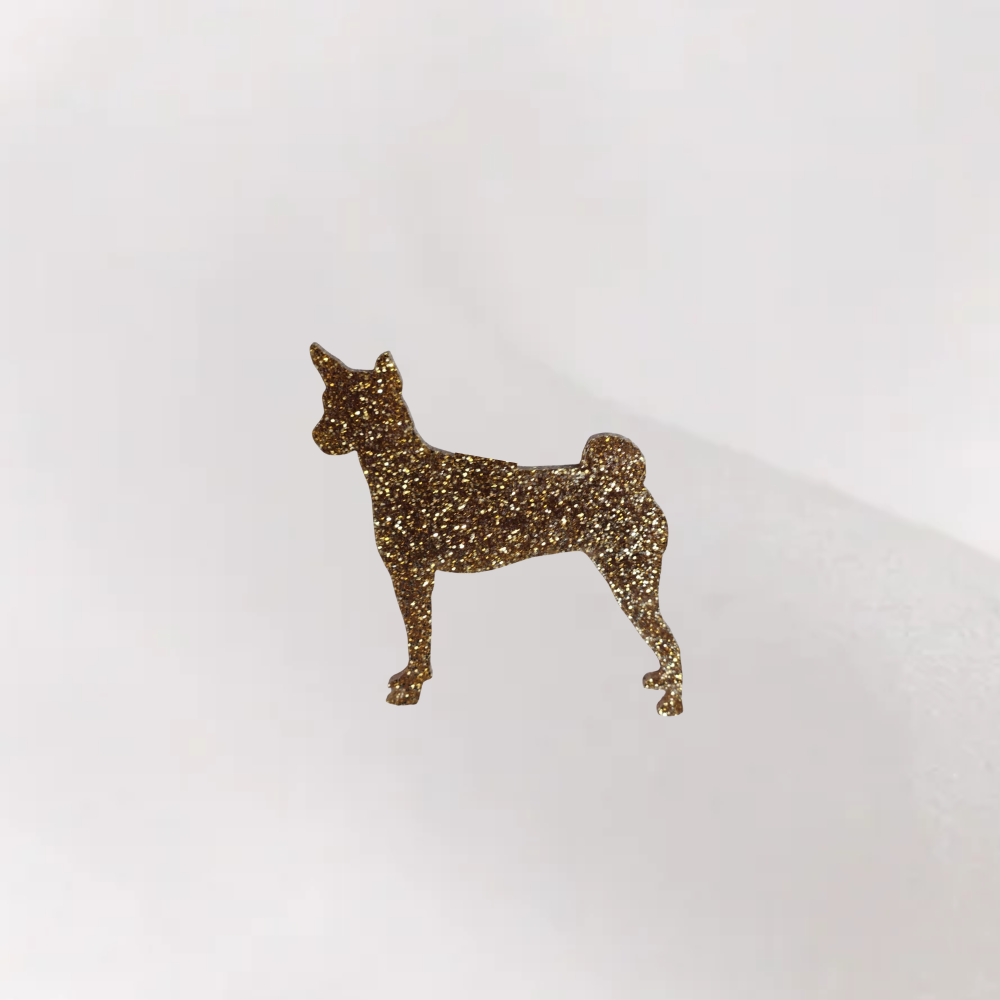 Luxe Glitter Kersthanger Basenji | The Dog Musthaves