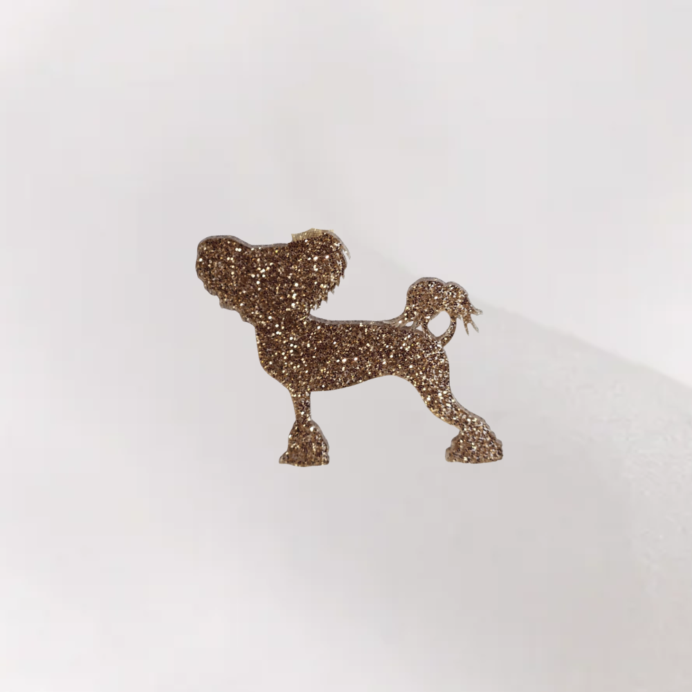Luxe Glitter Kersthanger Chinese Naakthond | The Dog Musthaves