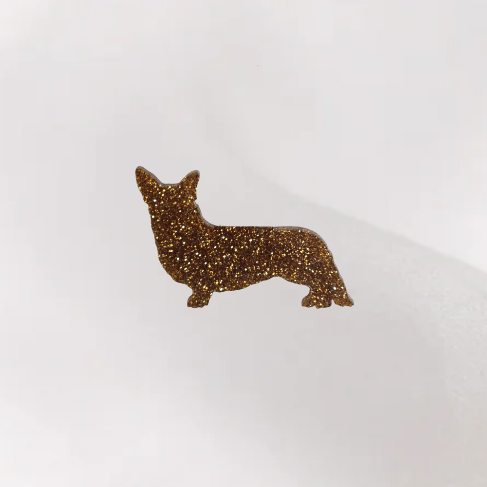 Luxe Glitter Kersthanger Corgi | The Dog Musthaves