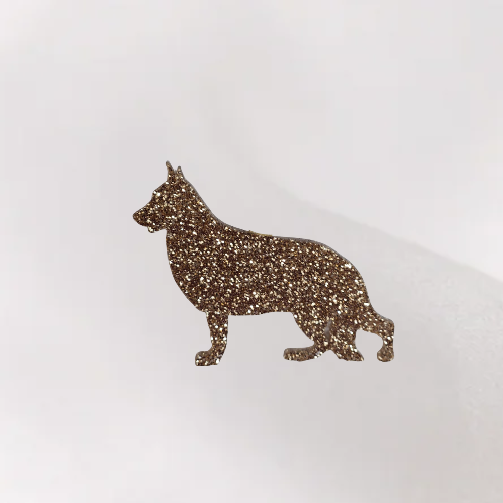 Luxe Glitter Kersthanger Duitse Herder | The Dog Musthaves