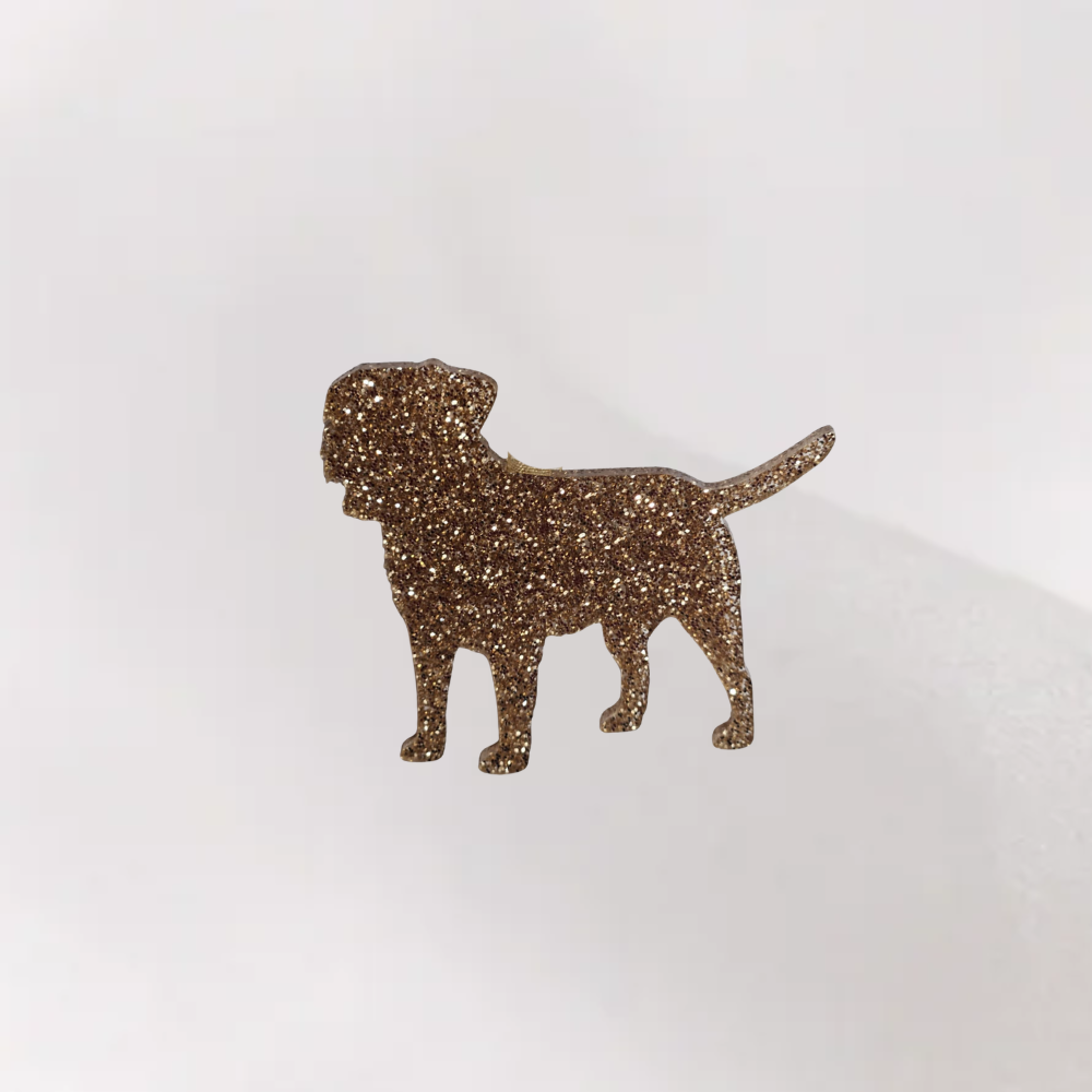 Luxe Glitter Kersthanger Border Terriër | The Dog Musthaves