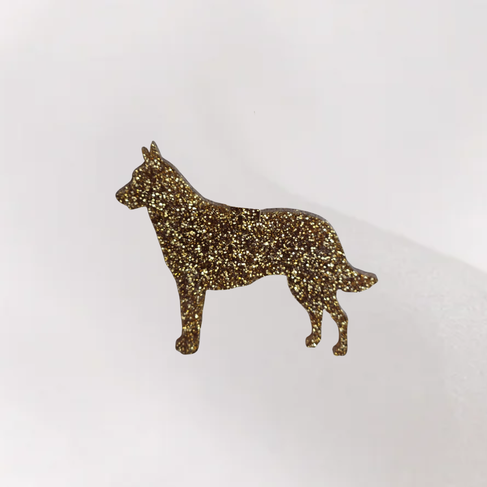 Luxe Glitter Kersthanger Herder | The Dog Musthaves