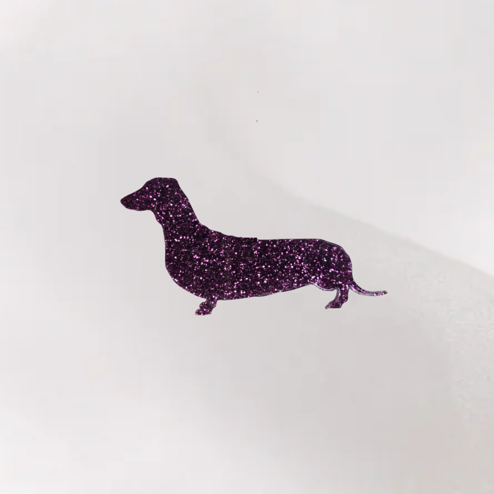 Luxe Glitter Kersthanger Teckel | The Dog Musthaves