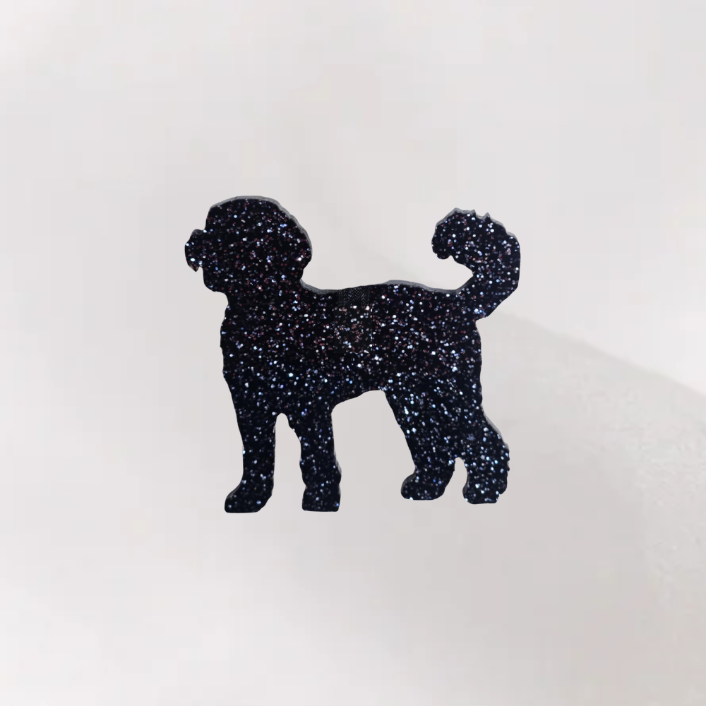 Luxe Glitter Kersthanger Labradoodle | The Dog Musthaves