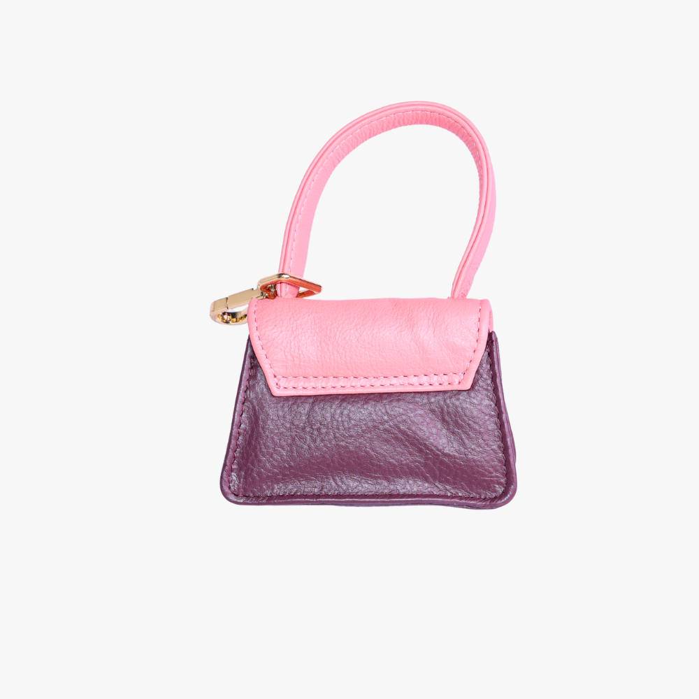 The Dog Musthaves Two Tone – Blush Bag (Leren Beloningstasje & Poepzakjeshouder)