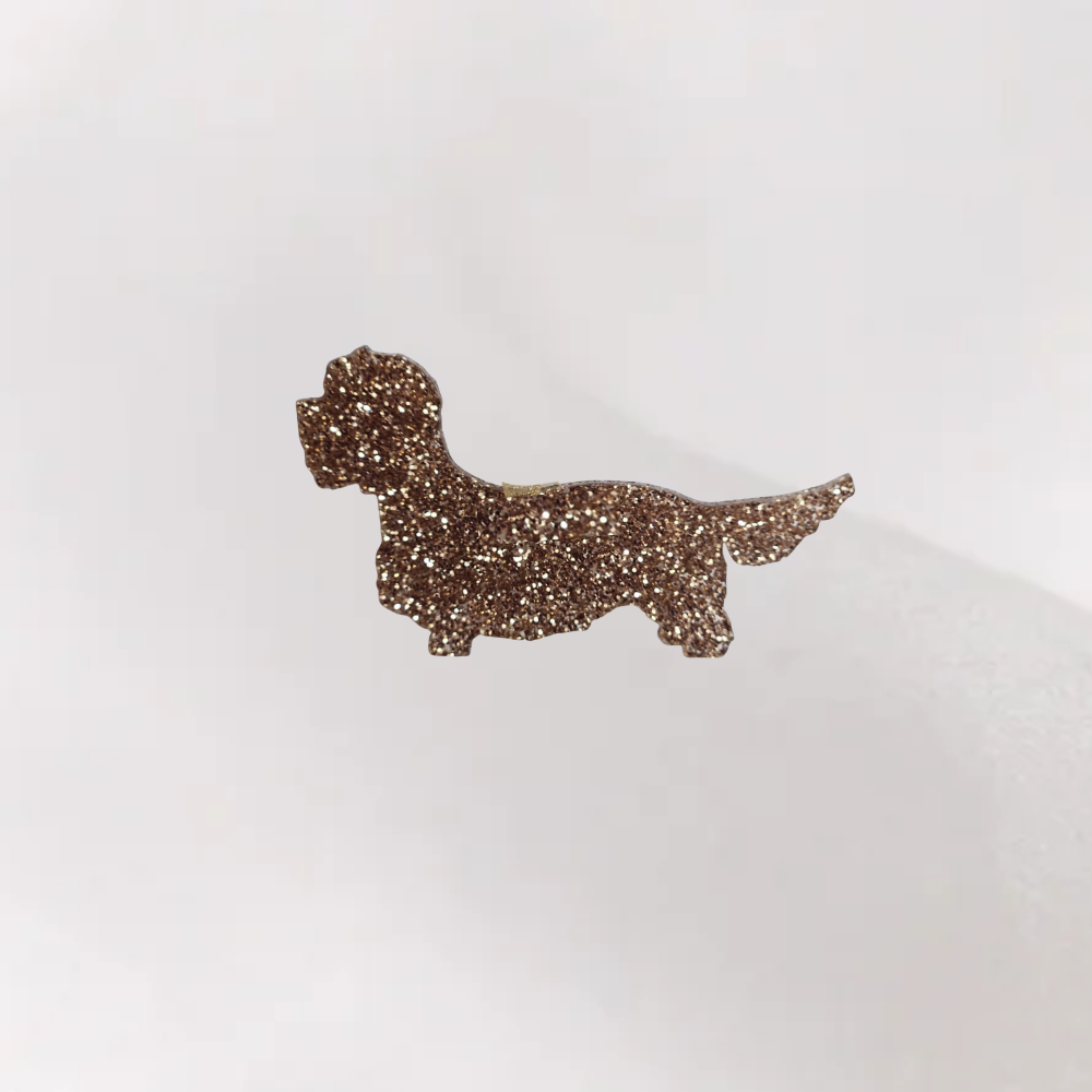 Luxe Glitter Kersthanger Dinmont Terriër | The Dog Musthaves