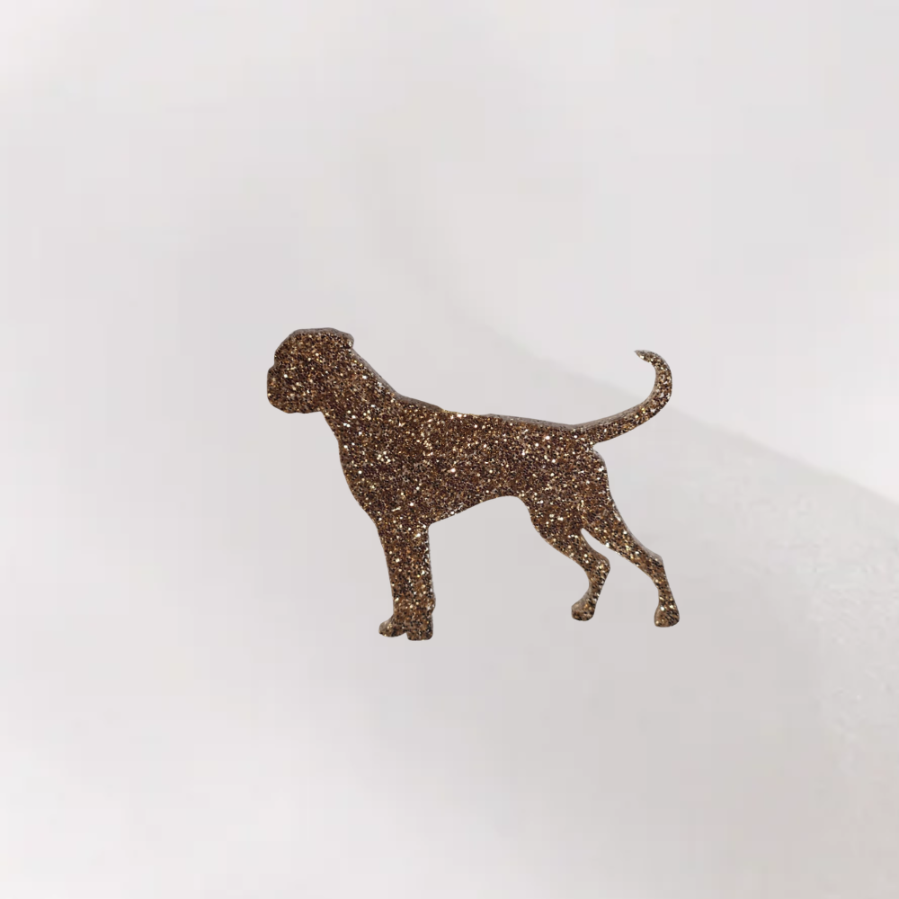 Luxe Glitter Kersthanger Boxer | The Dog Musthaves