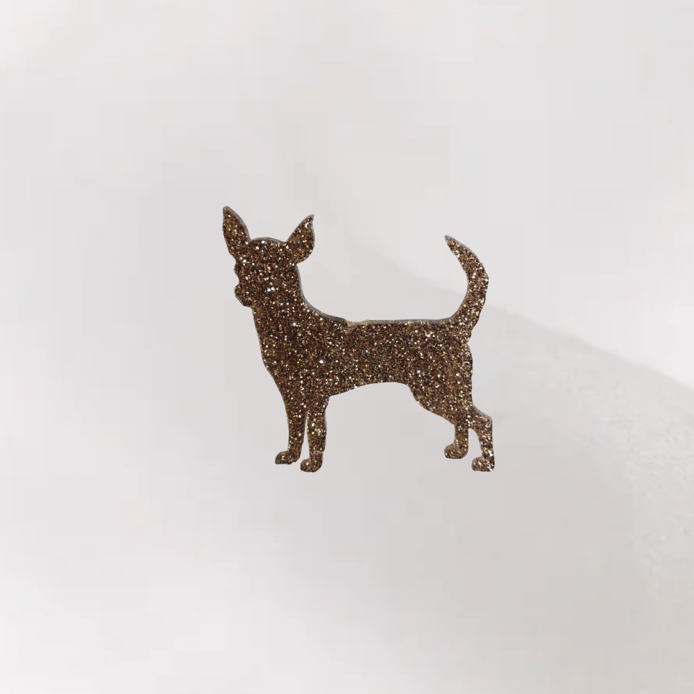 Luxe Glitter Kersthanger Chihuahua | The Dog Musthaves
