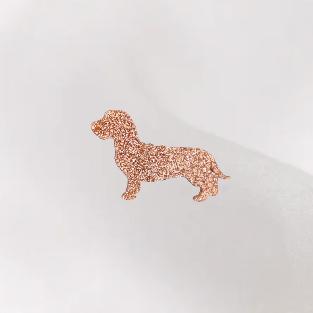 Luxe Glitter Kersthanger Teckel | The Dog Musthaves