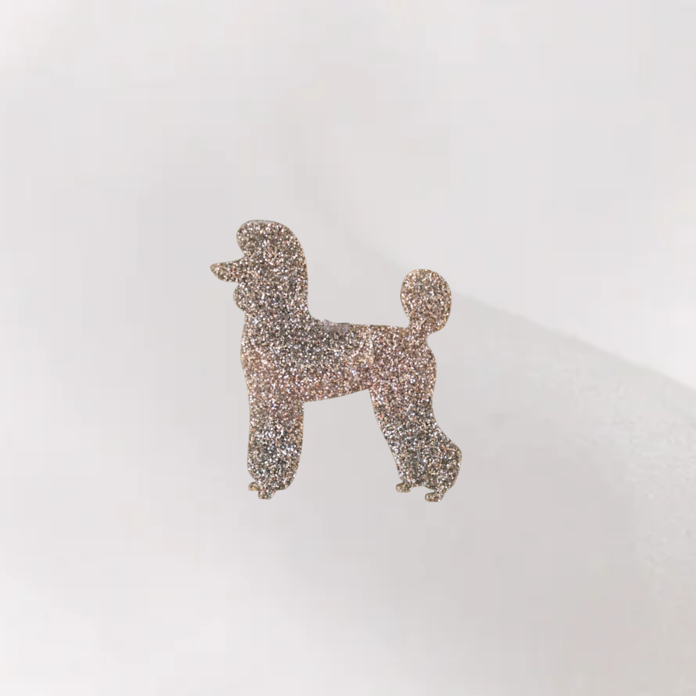 Luxe Glitter Kersthanger Poedel | The Dog Musthaves