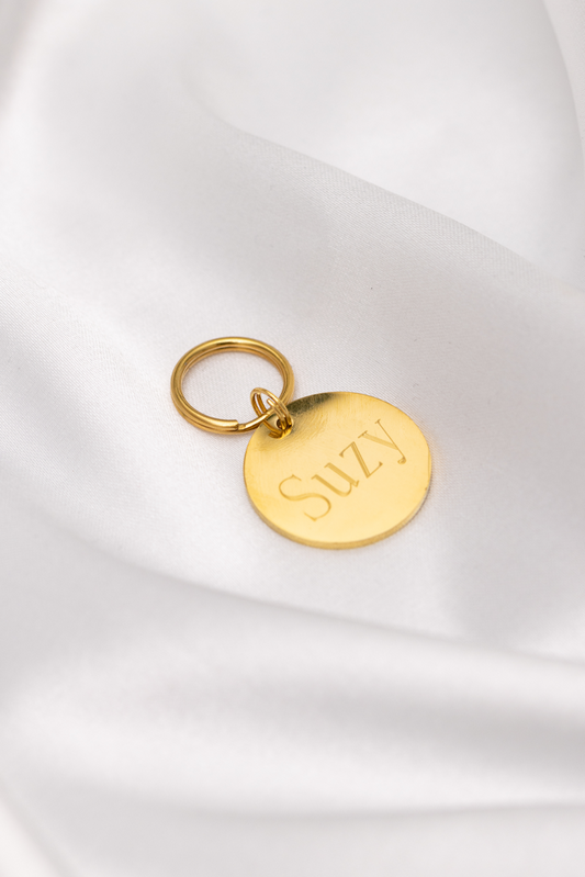 SUZY ⌀22 mm - Personalized dog tag with name and phone number(s) on the back